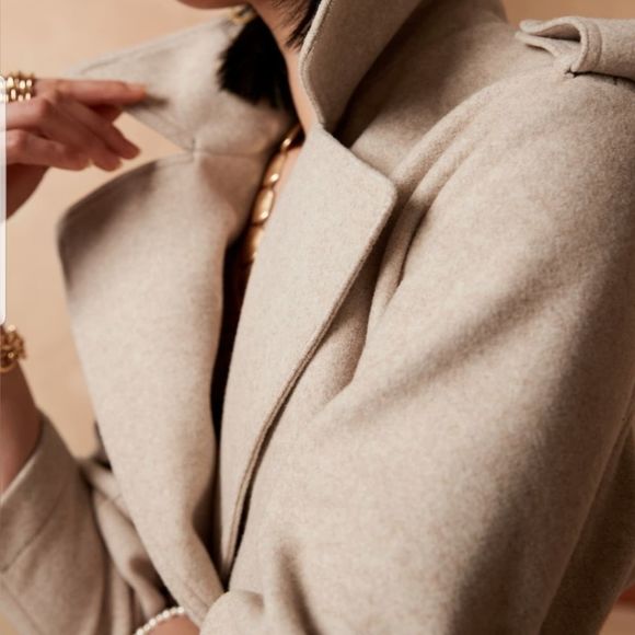 Banana Republic Belted Collar Jacket-Coat - Picture 3 of 16